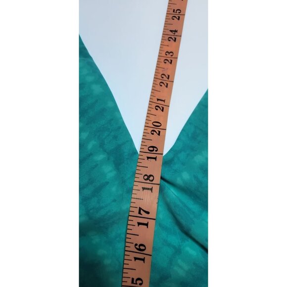 Robin Piccone One-Piece Swimsuit Womens Aqua Teal Size 8 Sahara Plunge - Picture 8 of 10